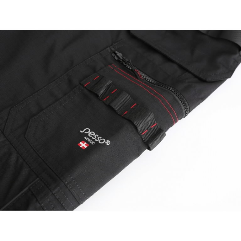 Kelnės  su kišenėmis dėklais Ripstop Pro, black C44 3.