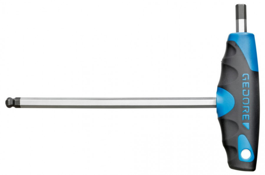 Hexagon Allen key with 2C-T-handle 7 mm  DT 2142 7, Gedore