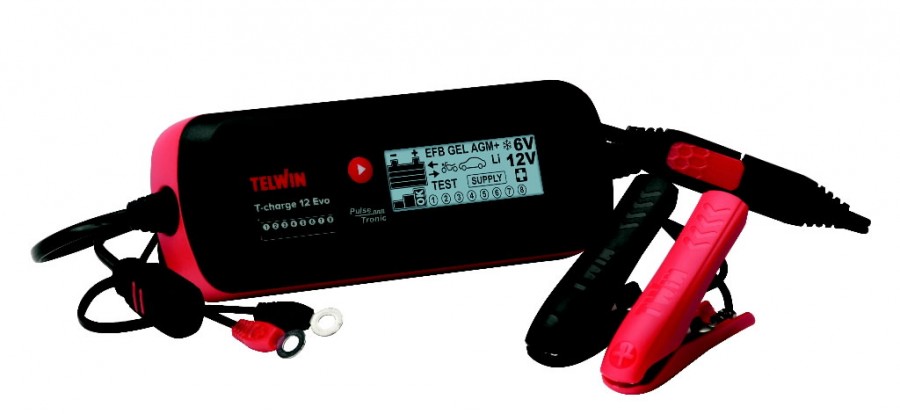 Elektrooniline, veekind.akulaadija T-Charge 12 Evo, Li 6/12V (X), Telwin