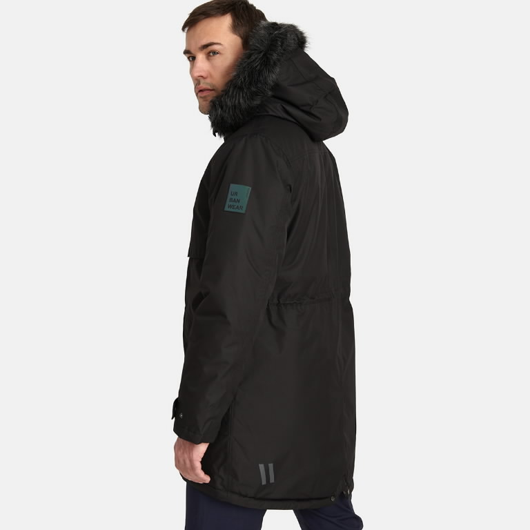 Žieminė striukė parka David, black 3XL 2.