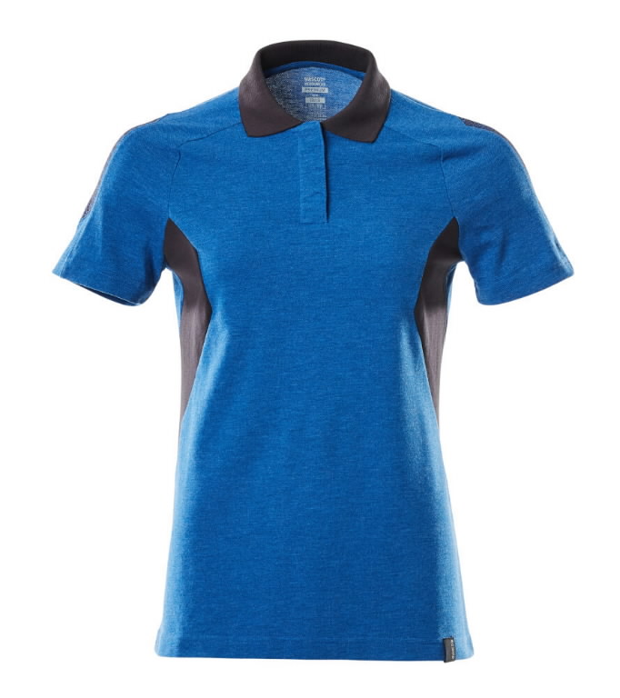 Polo marškinėliai Accelerate moteriški, žydra/tamsiai mėlyna XS