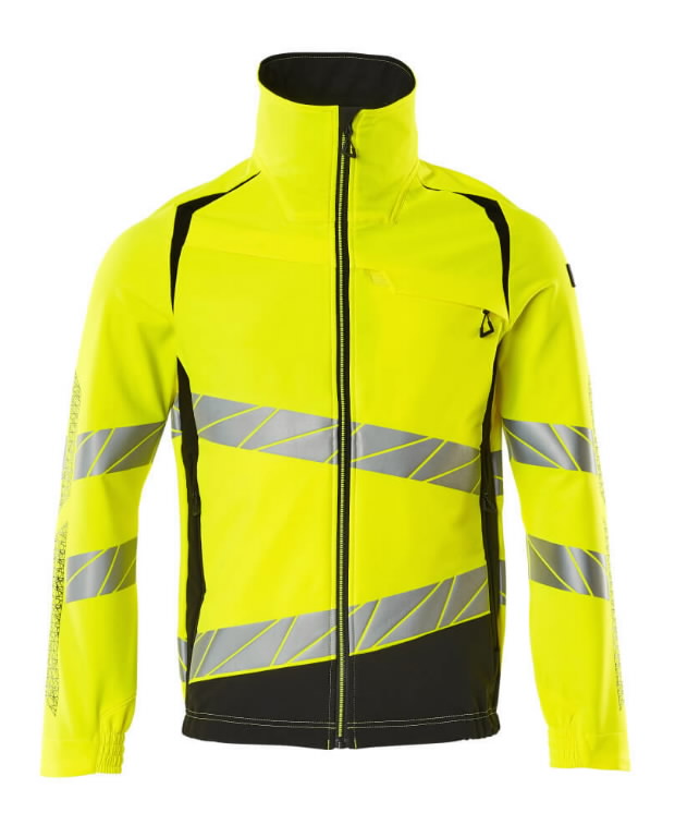 Jacket Accelerate Safe stretch, hi-viz  CL2, yellow/black 5XL