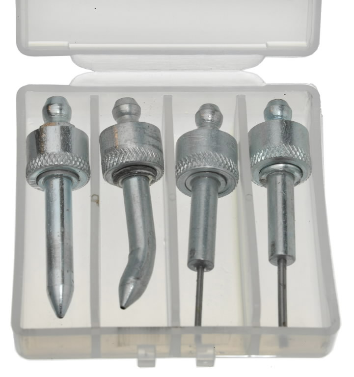 Slip-Sleeve connectors 4 different in a plastic box. 