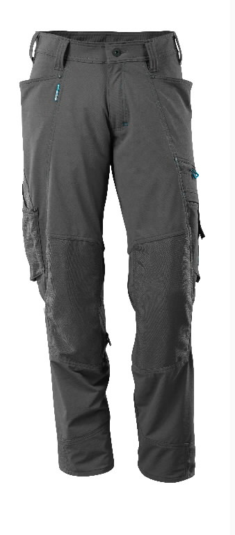 Kelnės su antkelių kišenėmis, Advanced, tamsus antracitas 82C56