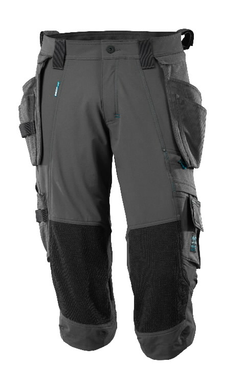 ¾ ilgio kelnės, su kišenėmis-dėklais Advanced, t. antracitas C56