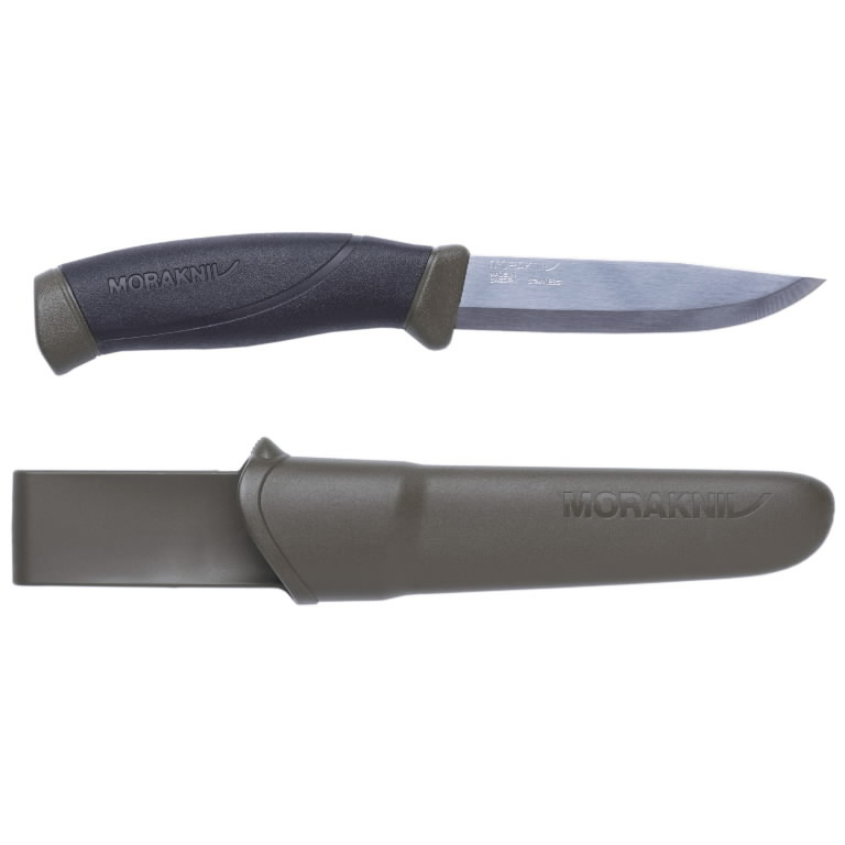 Knife Companion, green, stainless blade, Mora