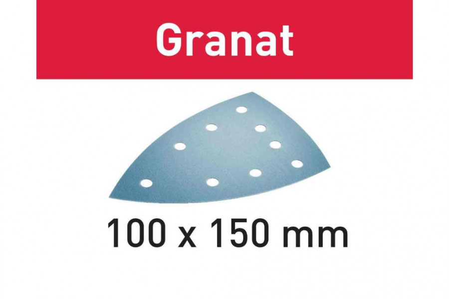 Šlifavimo popierius  GRANAT / Delta 100x150/9 / P180 / 10vnt 