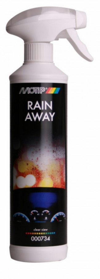 Vetthülgav kaitsevahend klaasile RAIN AWAY 500ml, Motip