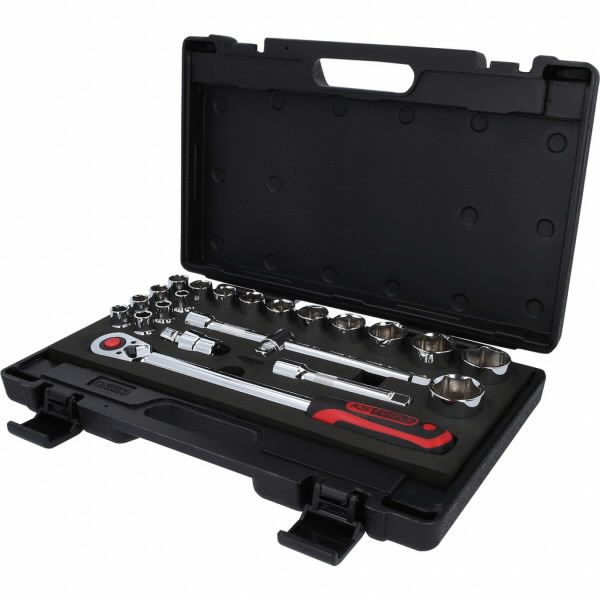 1/2" CHROMEplus Socket set 22pcs, KS Tools