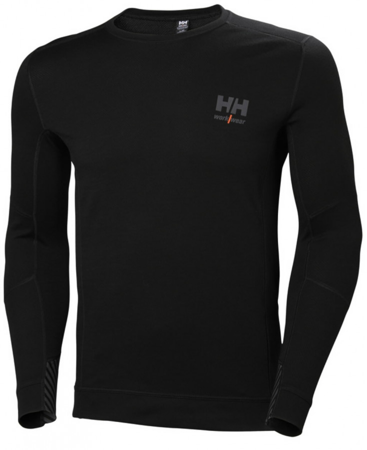 Apatiniai marškinėliai LIFA MERINO CREWNECK, juoda XL