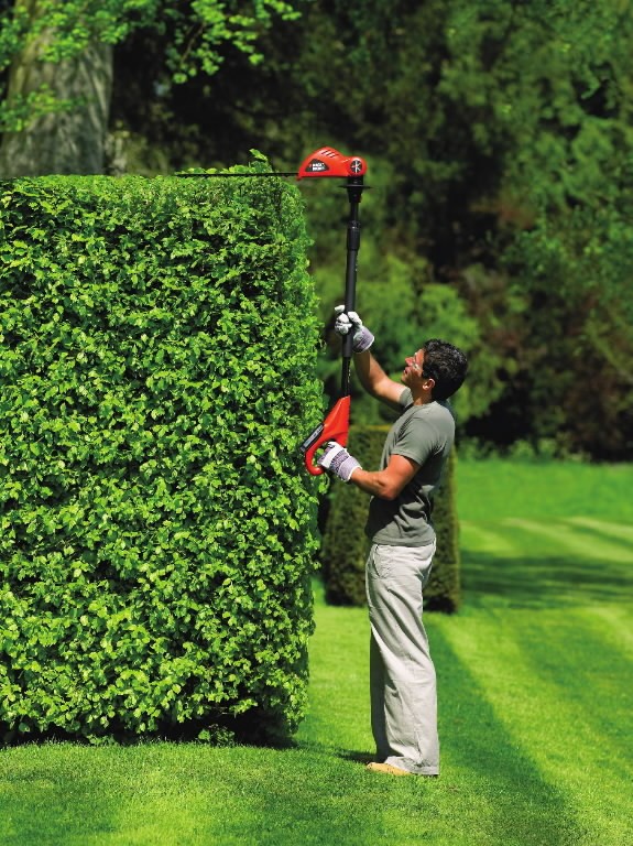 black and decker cordless pole hedge trimmer