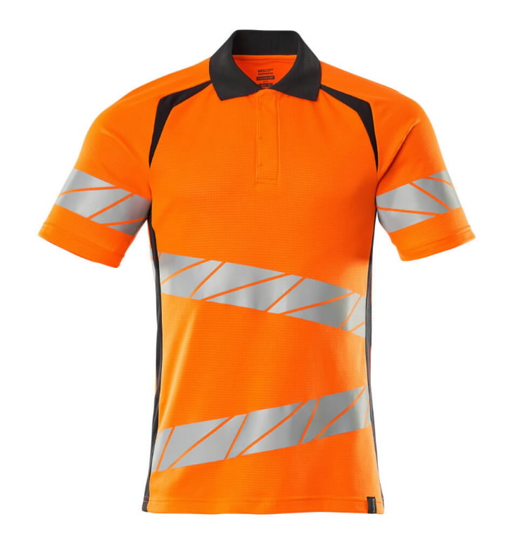 Polo marškinėliai Accelerate, CL2, oranžinė/tamsiai mėlyna 5XL