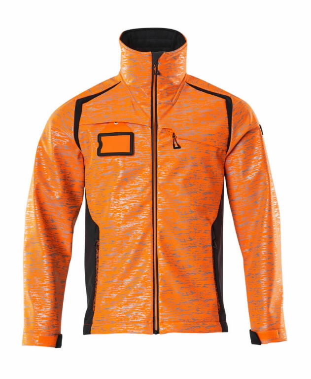 Softshell jacket Accelerate Safe, hi-vis oranz/dark navy M