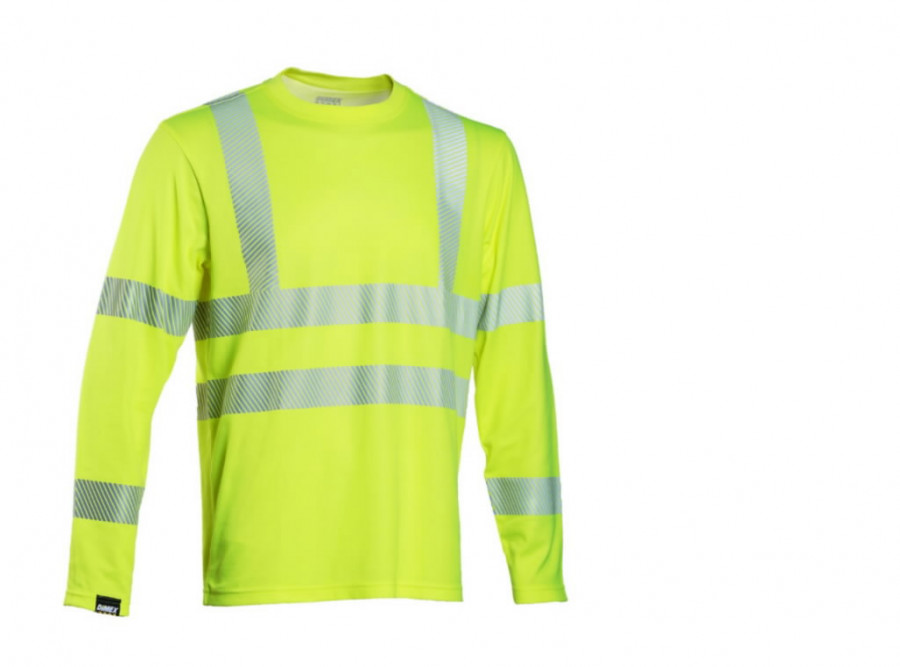 Safety t-shirt 4248+, long sleeve, CL3 hi-vis yellow XL