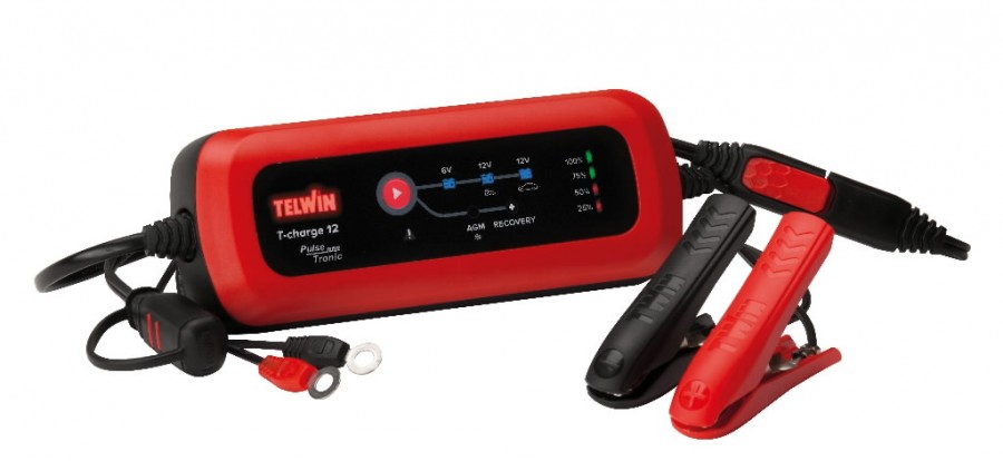 Elektrooniline, veekindel akulaadija T-Charge 12 6/12V, Telwin