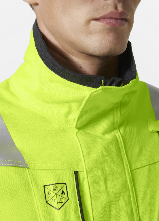 Welder jacket Fyre, Hi-vis yellow/black S 5.