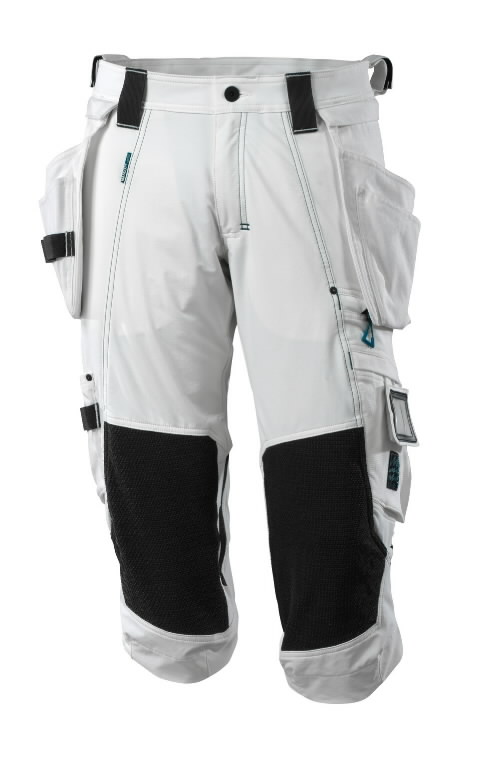 ¾ ilgio kelnės, su kišenėmis-dėklais Advanced, balta C52