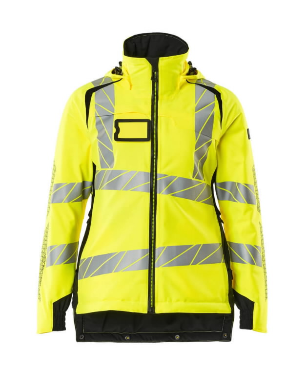 Winter jacket Accelerate Safe women, hi-vis CL2,yellow/black 3XL, Mascot