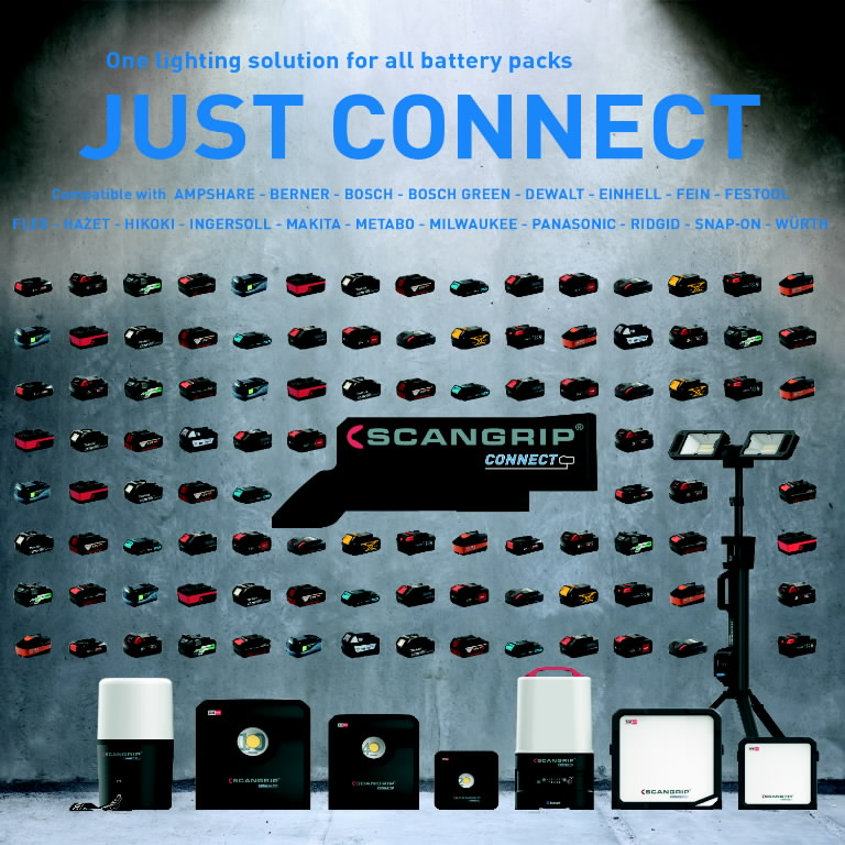 Lankstus šviestuvas BASIC CONNECT, 1300 lm, korpusas CAS, Scangrip 13.