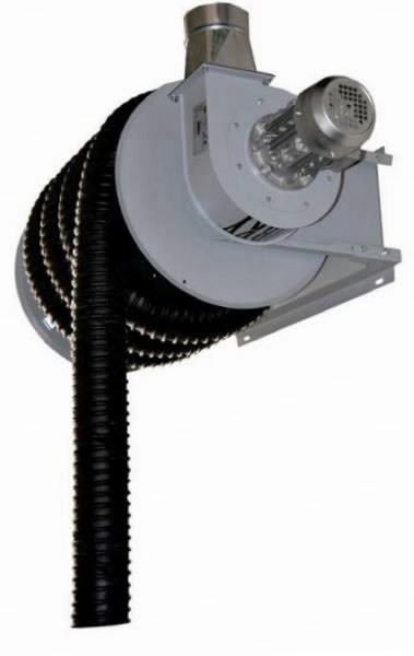 Heitgaasiärastus komplekt, rull, voolik, ventilaator d.150mm, Worky