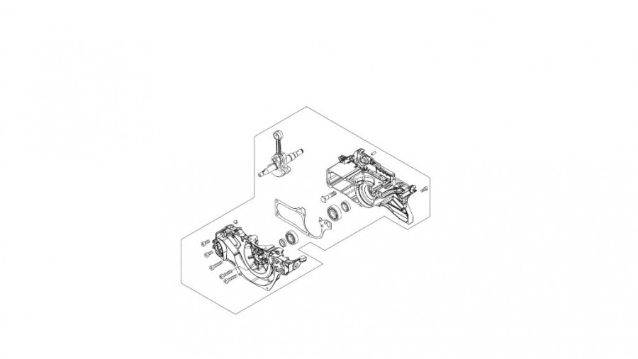 Crankcase set CS-4310SX, Echo