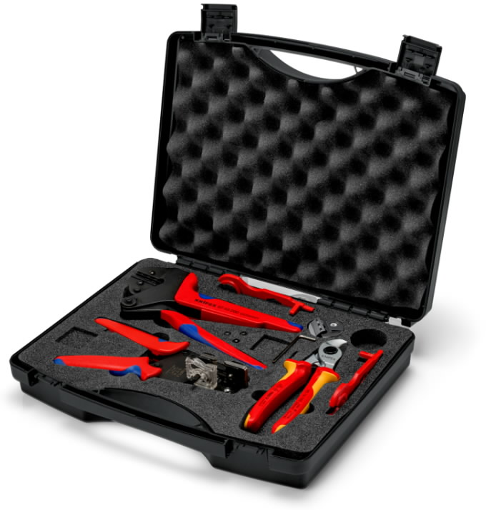 Tool set for MC4 contacts, 4/6/10 mm²  2.