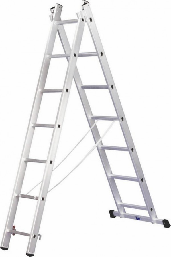 Lotsbestemming Postcode Anesthesie Combination ladder, three-section 9 steps, Alpe - Leaning ladders