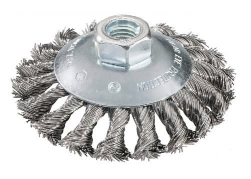 Wheel brush knotted Steel 115mm, M14, 0,5mm, Metabo