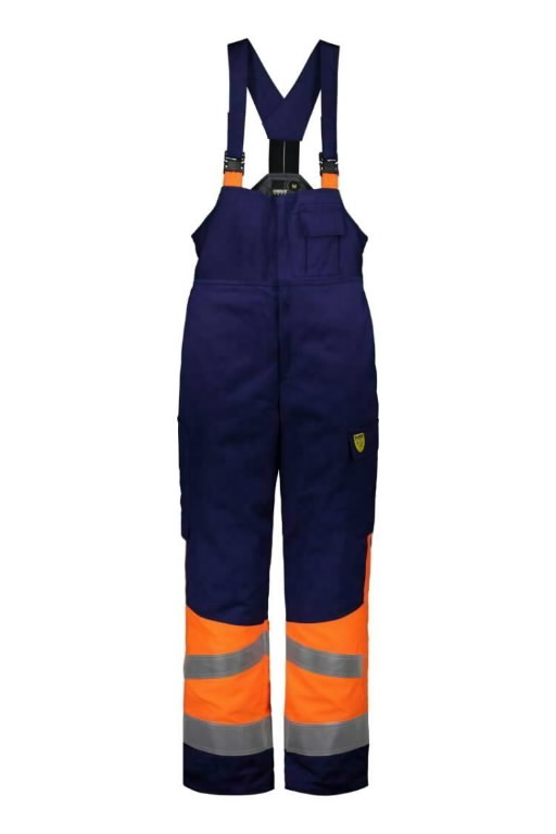 Ziemas puskombinezons metinātājiem Multi 6005, oranžs/zils, 2XL, Dimex