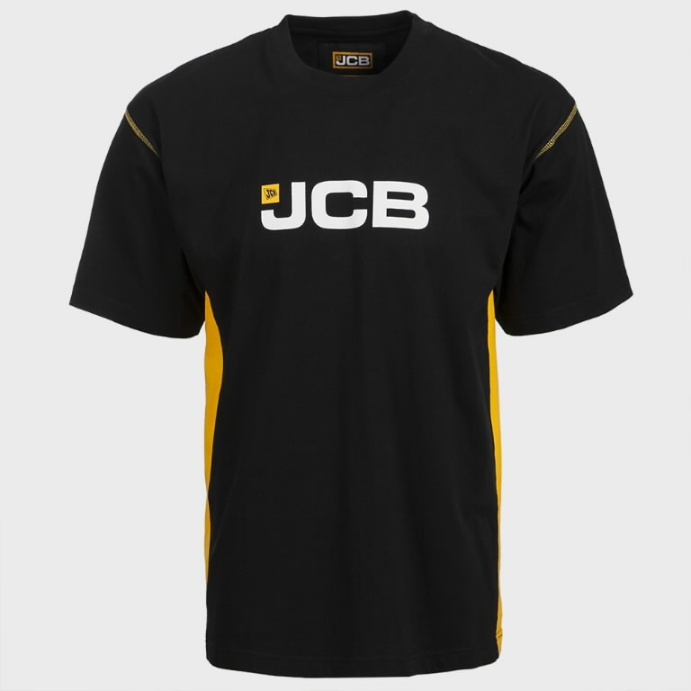Marškinėliai JCB, juodi, dydis L 