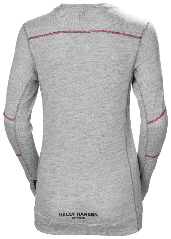 Apatiniai marškinėliai LIFA MERINO CREWNECK, moteriški, pilka 2XL 4.