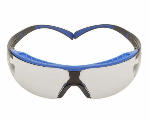 Protective eyewear, browgard, Scotchgard Anti-fog, I/O grey SF407XSGAF-BLU