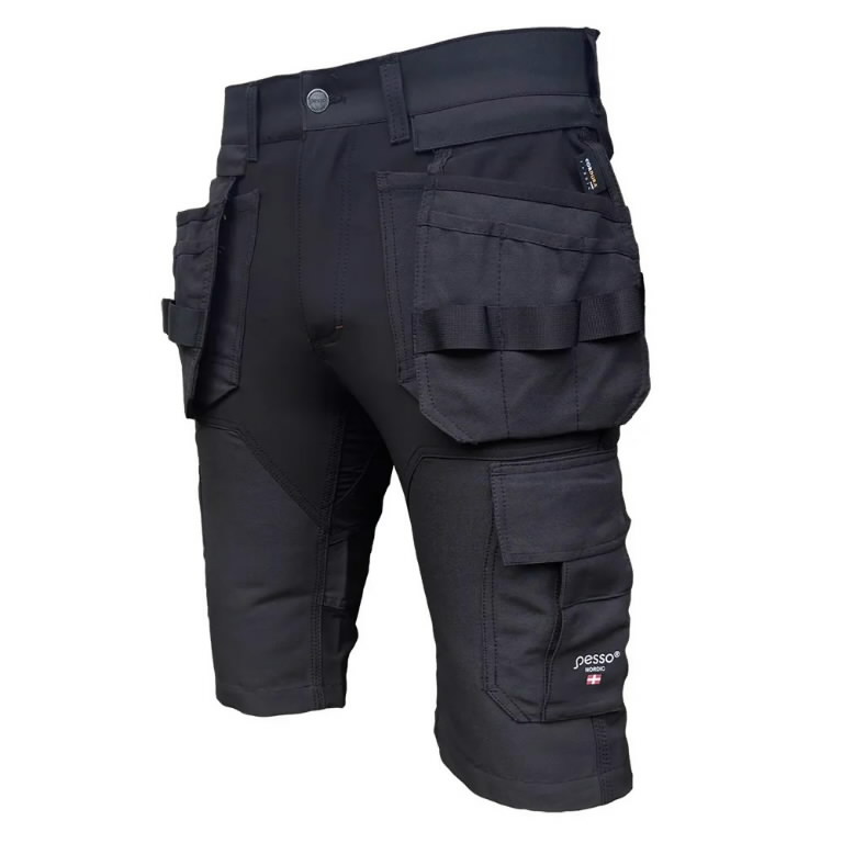 Šortai  su  kišenėmis dėklais Titan Flexpro, pilka C56, Pesso