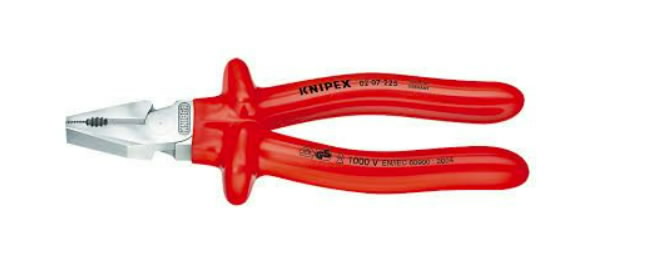 high leverage combination pliers 225mm VDE, Knipex