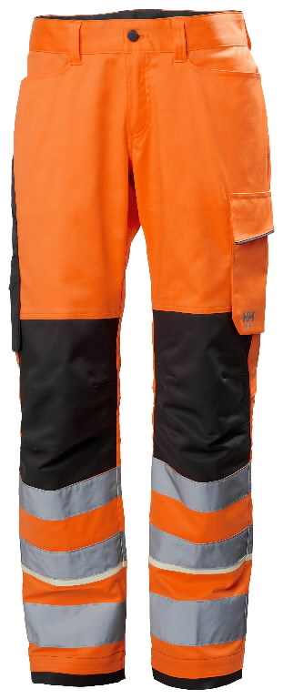 Work pants Uc-me, hi-viz, CL2, orange/black C44