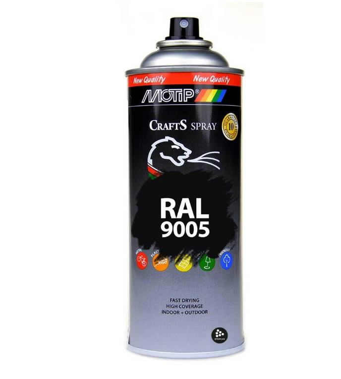 Dupli Color Acryl RAL 9005 Deep Black MATT 400ml