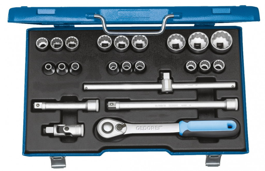 socket set 1/2 D 19 EMU-20, Gedore