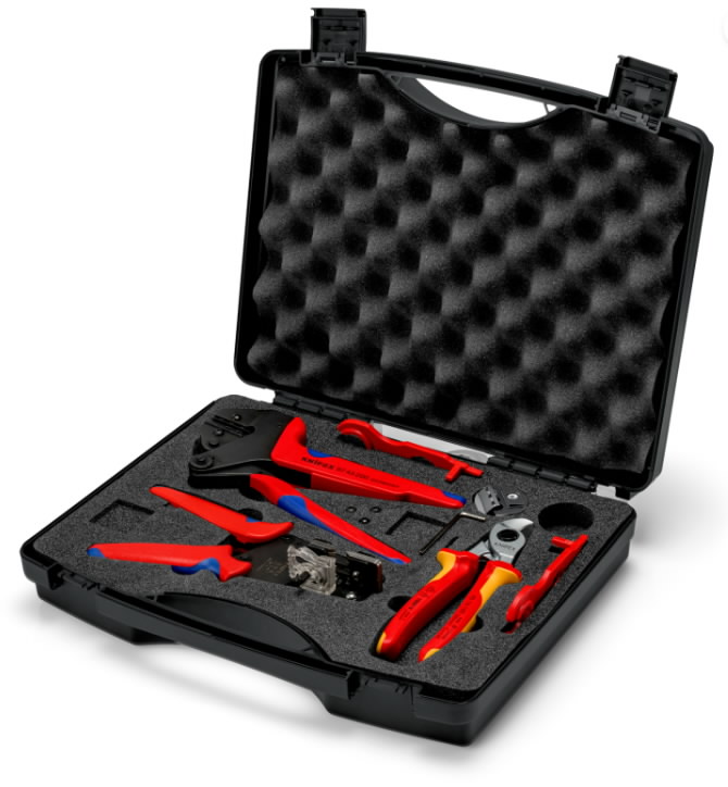 Tool set for MC4 contacts, 2.5/4/6 mm²  2.