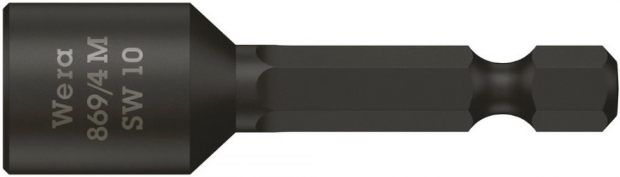 Padrunotsak 1/4´´ 869/4 M, magnetiga, HEX 10,0x50,0, Wera