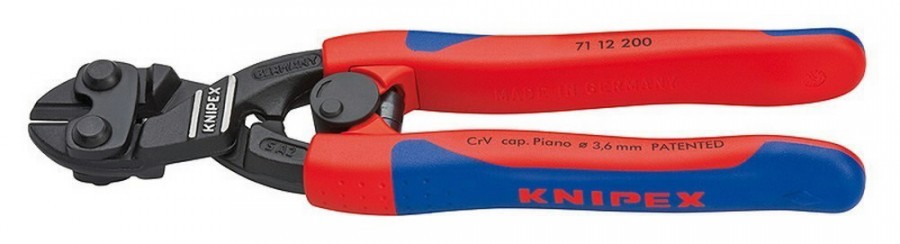 ножницы для болтов 200мм COBOLT рукоятка Comfort с запором и пружиной, KNIPEX