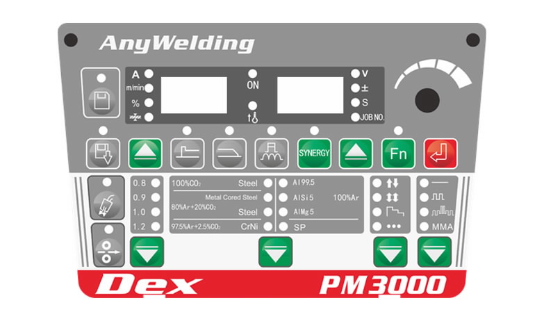 MIG Suvirinimo aparatas Dex PM3000, pulse  4.