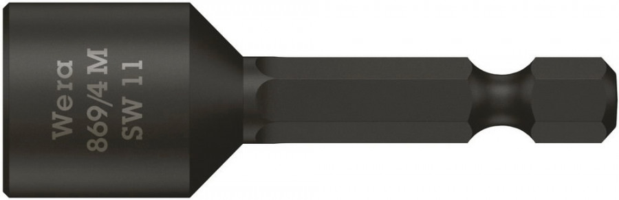 Padrunotsak 1/4´´ 869/4 M, magnetiga, HEX 11,0x50,0, Wera