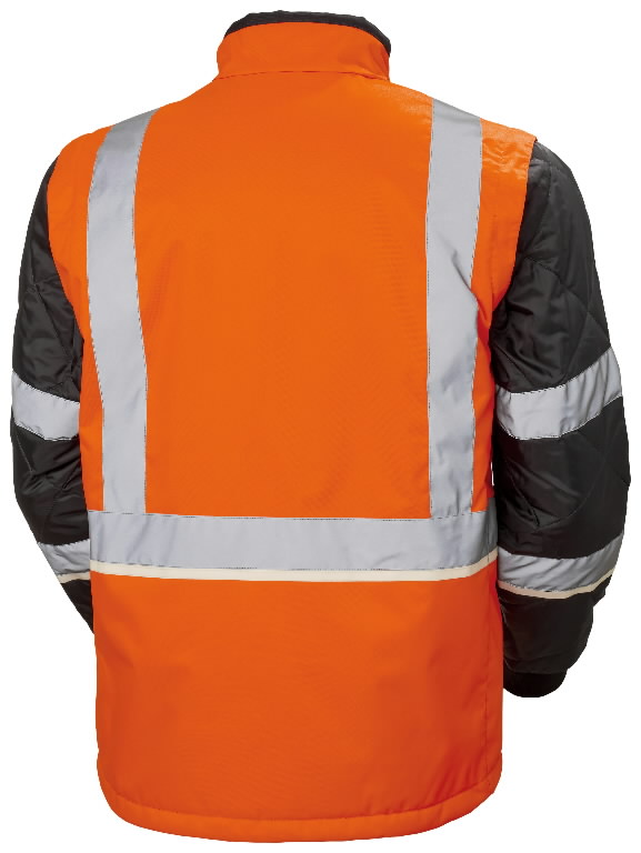 Jacket padding vest Uc-Me zip in, hi-viz CL2, orange-black 2XL 4.