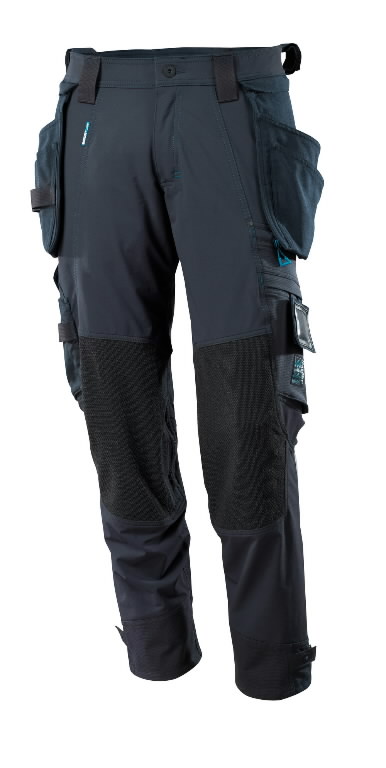 Kelnės 17031 Advanced, su kabančiomis kišenėmis, tamsiai mėlyna 90C52