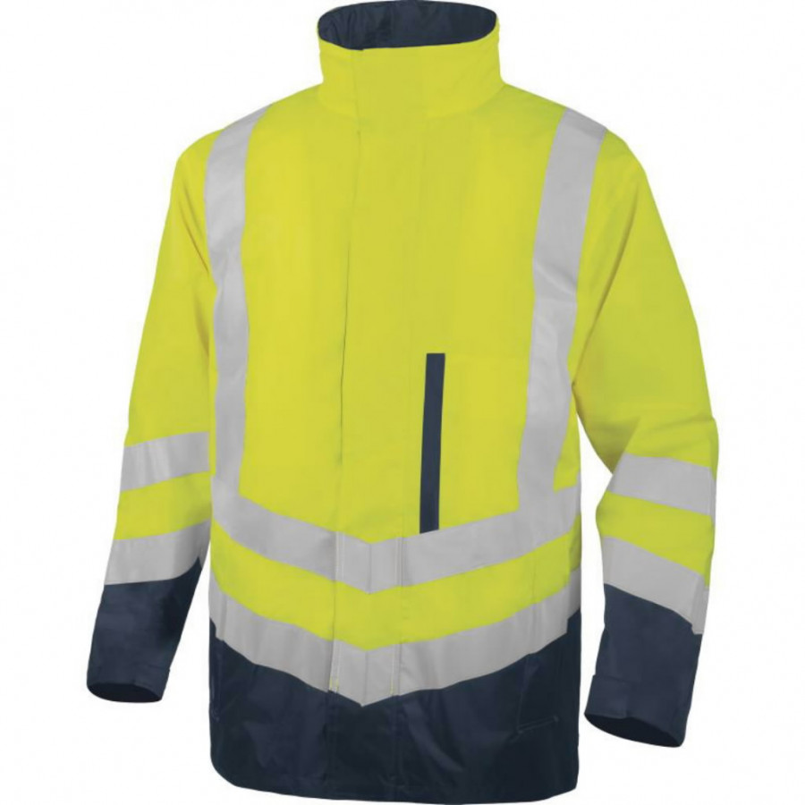 Winter work jacket Optimum2 HiViz, 4-1, yellow/navyblue M, Delta Plus ...