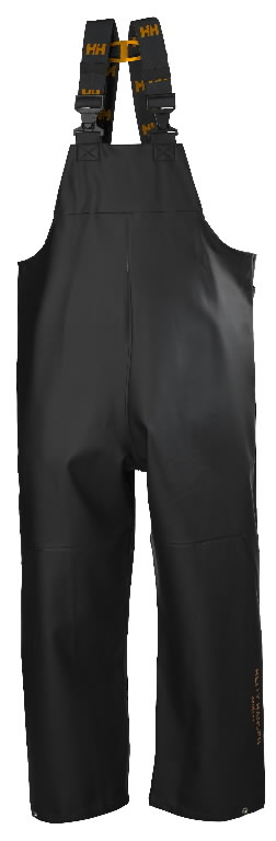 Rain bib-pants Gale, black 2XL