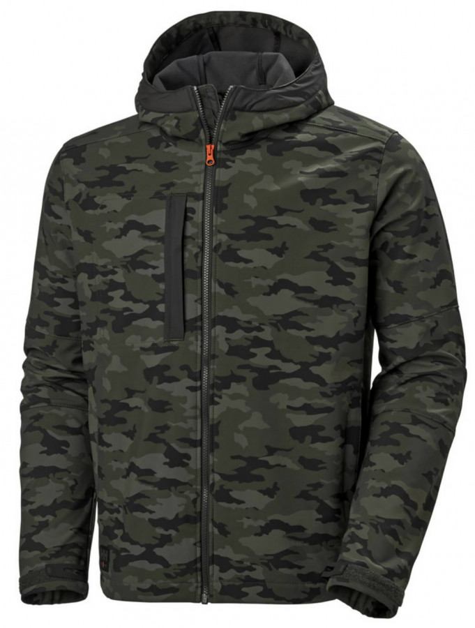 Softshell-takki Kensington, hupullinen, camo S 1