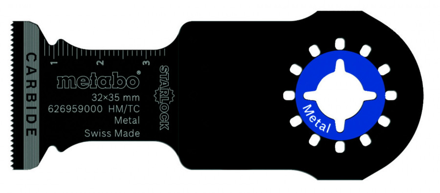 Standarta griezējasmens 32 mm. HM/TC, 20 TPI, Metabo