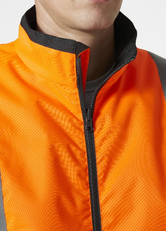 Jacket padding vest Uc-Me zip in, hi-viz CL2, orange-black 2XL 3.