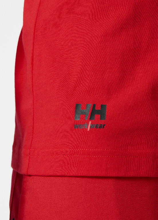 T-shirt HHWW Classic long sleev, red S 3.